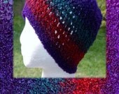 Hand crocheted Skull Beanie (matching shawl in shop)