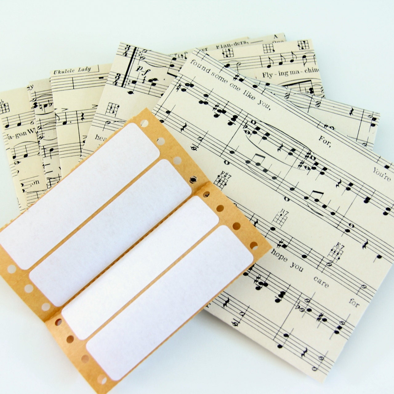 Music Envelopes A2 Snail Mail Upcycled Vintage Sheet Music set of 6 Art of Letter Writing Personal Touch