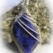 Sodalite Gem Stone Wire Wrapped Pendant