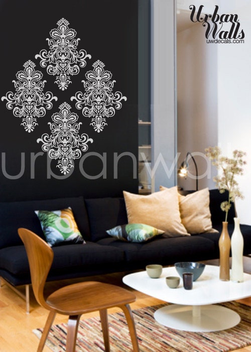 Vinyl Wall Sticker Decal Art - Damask