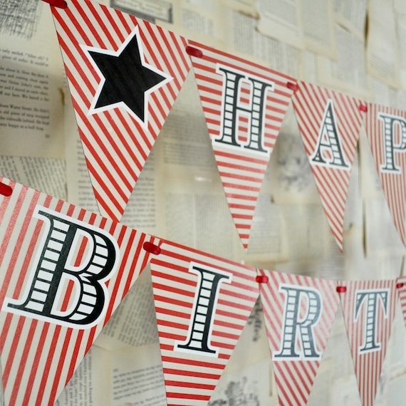 DIY Printables - Happy Birthday Banner Il_570xn