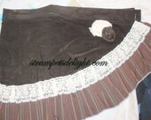 Strumpets Delight Kitty Johnson Ruffled Steampunk Hip Skirt or modified Victorian Bustle