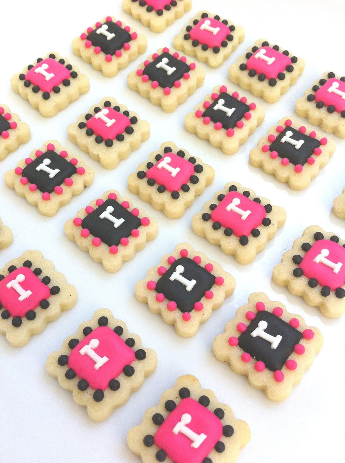 Monogram Cookie Tiles (3 dozen)