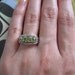 Peridot and Pearl Ring