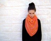 Crochet Pattern for Orange Smoothie Scarf - Easy Quick Pattern for Teen to Woman INSTANT DOWNLOAD
