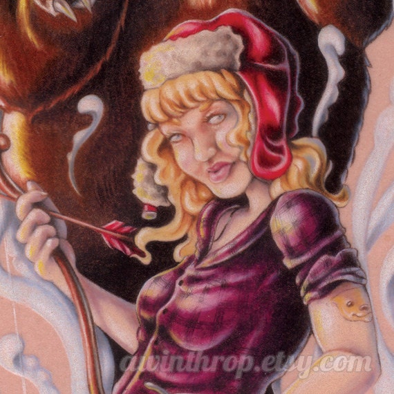 Goldilocks and Bears 8.5"x11" Giclee Print - "The Bear's Adopted Daughter"