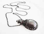 vintage gypsy style perfume bottle poison bottle necklace with long chain