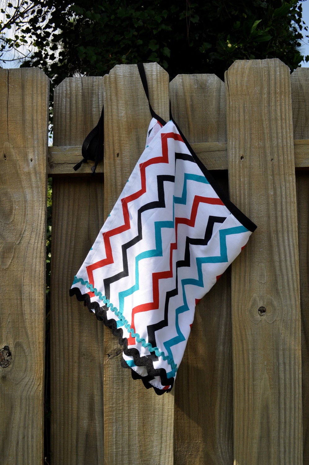 Chevron Dish Towel Apron