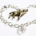 Wolf and Crystal Heart Bracelet