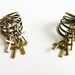 Spiral Ankh Ring, Cocktail Ring, Statement Ring, Cross Ring
