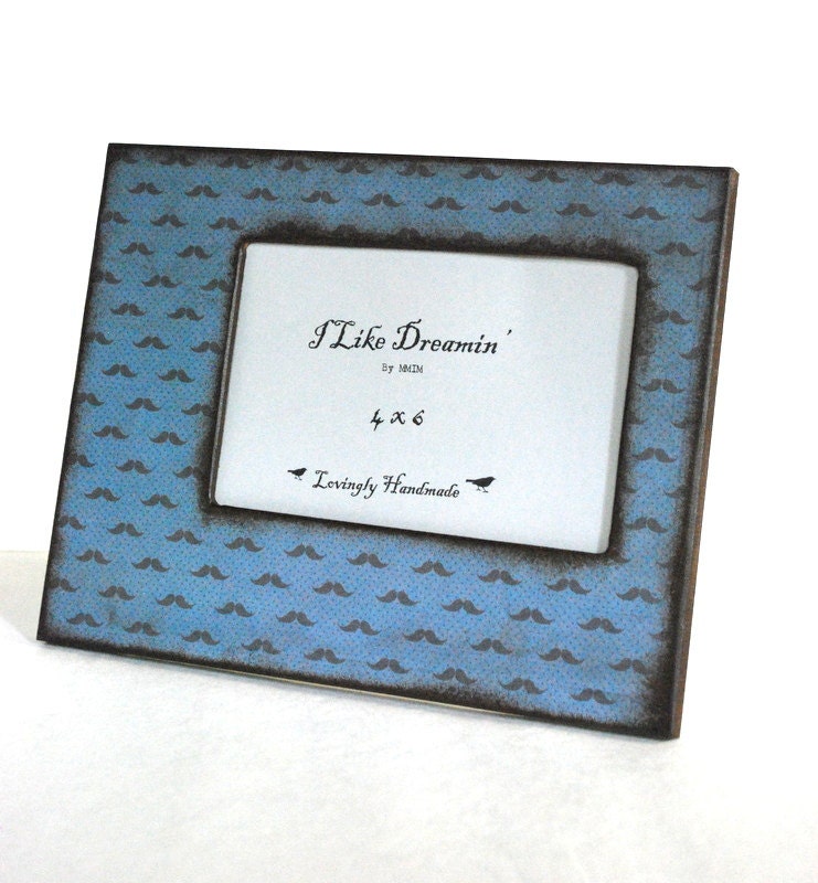 4 x 6 Picture Frame - Little Mustache Picture Frame