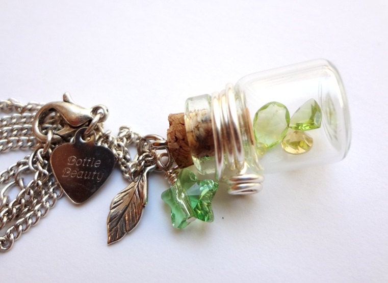 Bottle Beauty Necklace - New Leaf