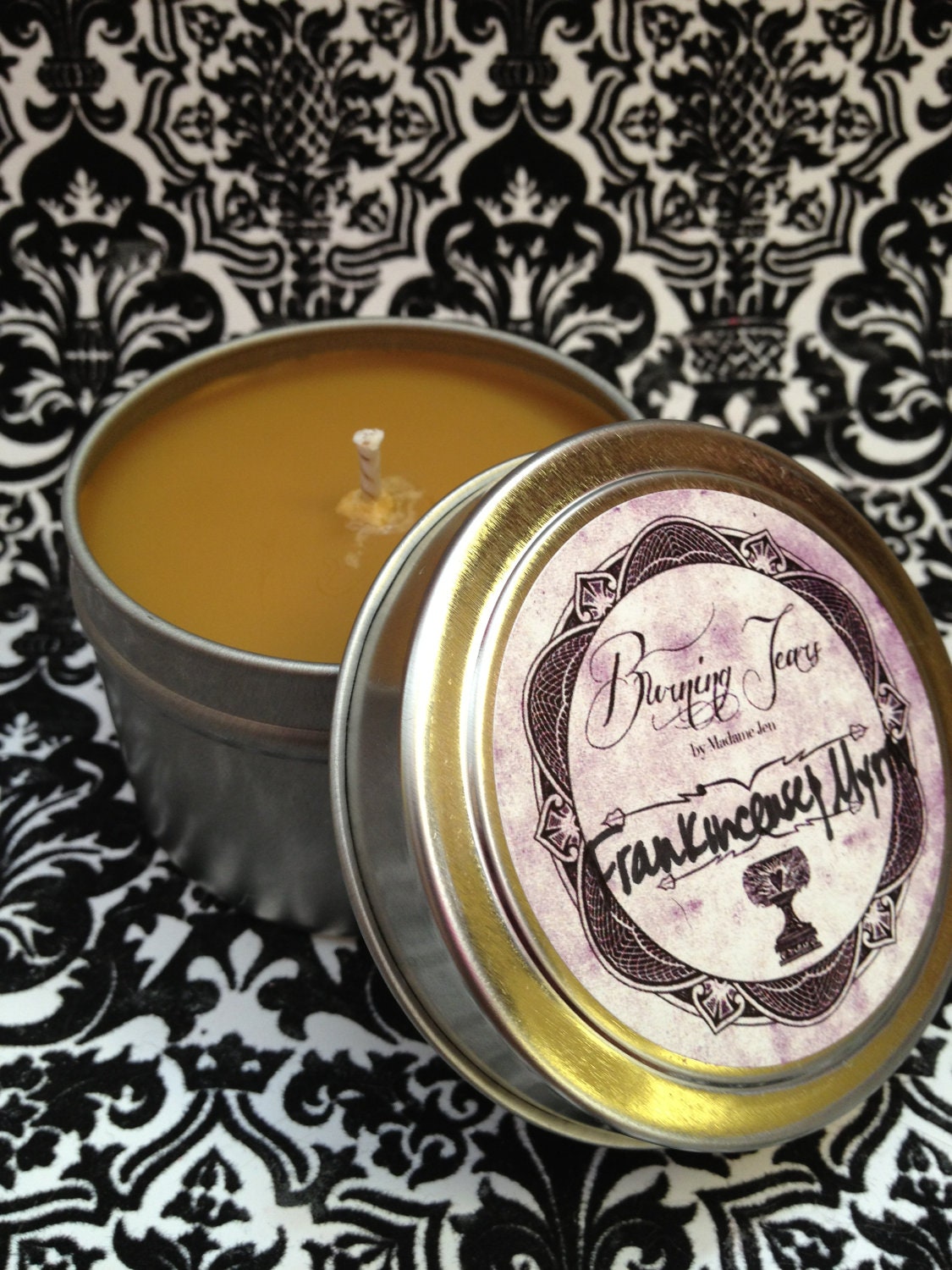 Frankincense & Myrrh - 4oz Tin All Natural Soy Candle
