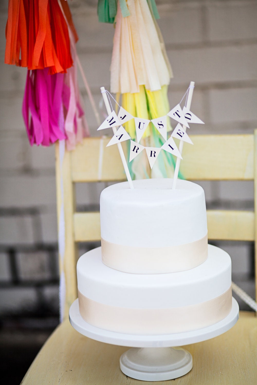 Just Married Cake Topper