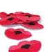 Poppies Applique, Poppy Applique, Red Poppy Patch, Flowers, Embroidered Applique, Embroidered, Red, Pink, Patch, Lot of 10