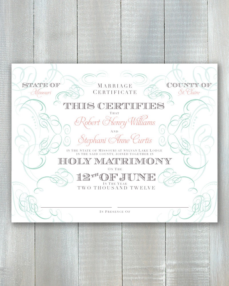 Marriage Certificate PDF