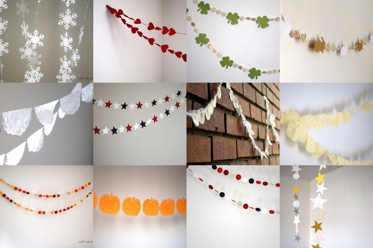 Garlands for Every Holiday set - a collection of gorgeous garlands for each month of the year