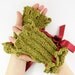 Knit fingerless gloves arm warmers fingerless mittens chartreuse green crochet lace tangerine orange ribbon victorian curationnation