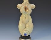 Lovely Linen Goddess - Lampwork Glass Sculpture Bead - SRA