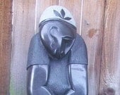 Shona Springstone Sculpture Hand Carved by Brian Dondo - 35 inches tall