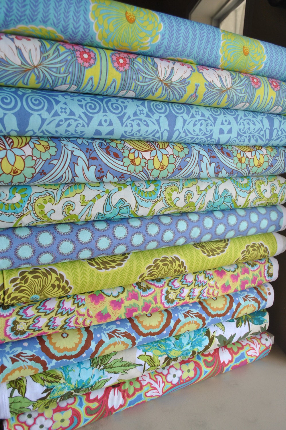 Soul Bloosoms- Bliss by Amy Butler 11- 1/2 Yard Quilt Fabric Bundle- 5.5 yards total