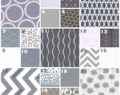 Modern Gray Mixers One (Modern Baby Bedding Crib Set)