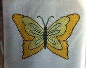 The "I Can Do This" Cross Stitch Pattern Kit- Learn Counted Cross Stitch - Butterfly Collection (Various Colors)