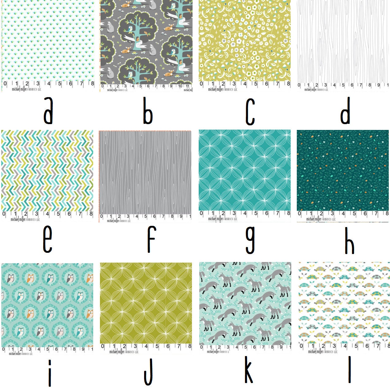 Les Amis in Dusk Custom Crib Bedding--YOU DESIGN, I CREATE