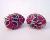 JAPAN Polymer Clay Cufflinks Oval Smart and Classy