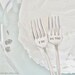 I DO, ME TOO - Vintage Wedding Cake Fork Set Personalized with Your Wedding Date by jessicaNdesigns on Etsy