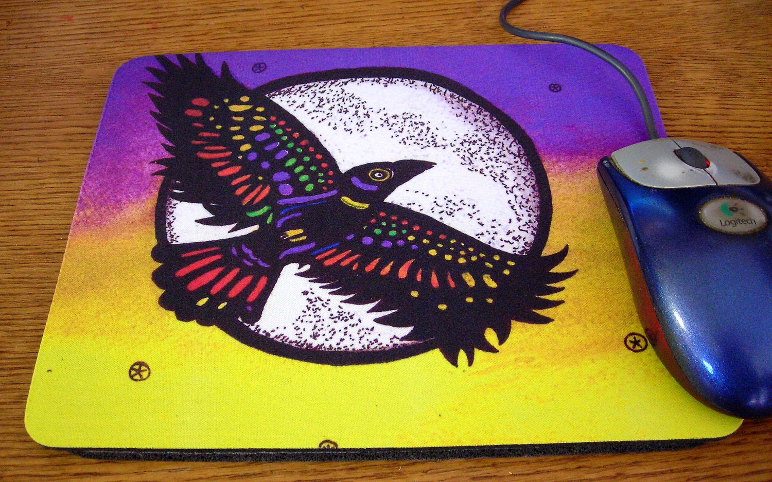 Mouse Pad - Raven Moon