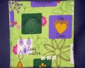 reusable sandwich bag Girl Scout Go Green Spring fabric