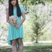 Nantucket Turquoise Tiffany Seafoam Octopus Convertible Infinity Wrap Circle Skirt Dress