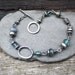 Silver Labradorite and Apatite bracelet -