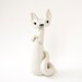 White Cat Sculpture by Bonjour Poupette