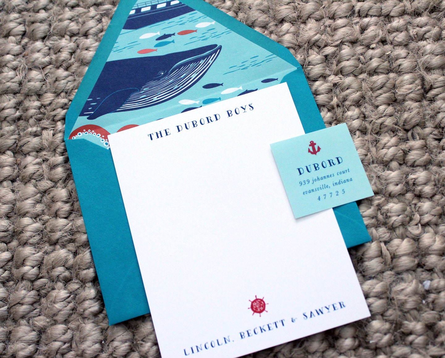 children's stationery - nautical