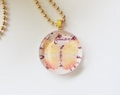 Butterfly Pendant Necklace- Gold Plated