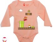 baby super mario onesie