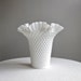 Large Fenton Hobnail Milk Glass Vase