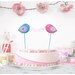 nursery birds banner - baby banner - baby shower cake topper
