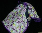 Owl in Purple Carseat CANOPY Blanket- Ships in 1-3 Days