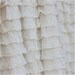 Ivory Ruffled Waterfall Curtain