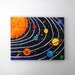 Space Painting for Kids Room, SOLAR SYSTEM No.4, 20x16 Planet Art for Children