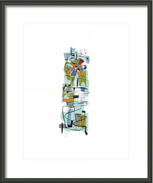 Mid-century inspired Giclee print Fairview 1950 11x14