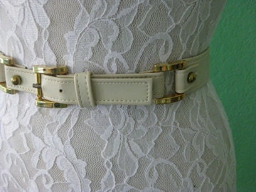 Cream Waist Belt