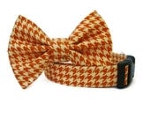 Houndstooth Custom Dog Collar and Bow Tie Set
