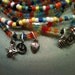 STUNNING BeAdEd STRETCHY Charm stacking bracelet Star / Leaf / Smiley Face Wrap 4 times doubles as Anklet