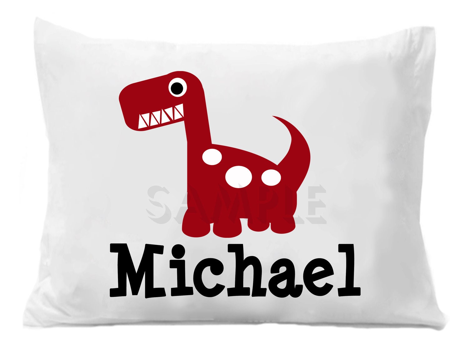 Dinosaur Pillow Case Personalized Pillowcase Girls or Boys Il_570xn
