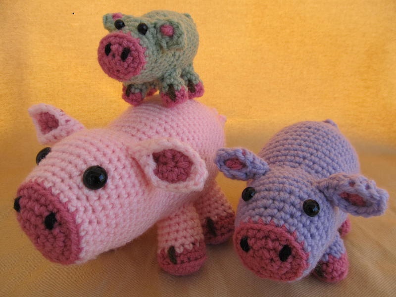 Piggy Pig Stackers Crochet Amigurumi Pattern