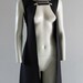 Sleeveless Jacket Long Vest Jacket pyramid studs Clips Black Coat Robe Dress Floor Length Maxi Goth - Chrisst - SPECIAL ETSY PRICE